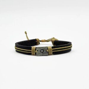 Colorado- Genuine leather pull tie bracelet- Unisex AMJU